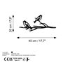 Aberto Design Bird On The Branch 08 - Negro
